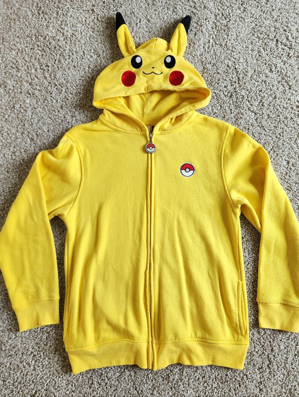 POKEMON PIKACHU Youth Full Zip Up Hoodie